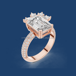 เครื่องประดับสุดหรูวาว14K ชุบทองคุณภาพสูงแหวนหมั้นแหวนเงิน925และทอง14K ส่งออกพร้อมเครื่องประดับ - Product Image 1