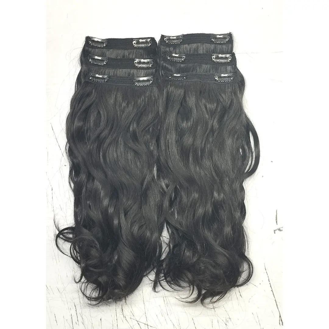 INDIAN CLIP IN HAIR EXTENSIONS WITH ALIGNED CUTICLES 100% RAW HAIR