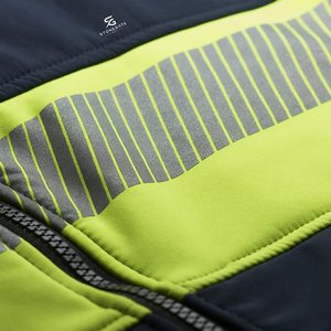 Chaqueta de Trabajo de Seguridad Reflectante para Hombre, Impermeable, de Alta Visibilidad, Resistente al Viento, de Poliéster, Certificada CE, Antidesgarro - Product Image 4