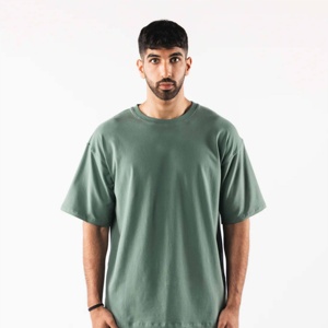 Camiseta Extra Grande de Primera Calidad 2026 para Hombre, 100% Algodón, Manga Corta, Cuello Redondo, 180g, Sólida, Ecológica, Transpirable, de Secado Rápido - Product Image 1