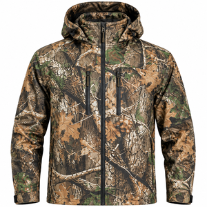 <b>Camouflage</b> Winter Hunting <b>Jacket</b> and Pants Set Waterproof Windproof Breathable Soft Shell Polyester Outdoor Apparel for <b>Men</b> - Product Image 3
