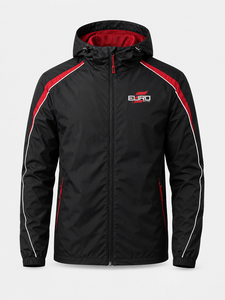 Men's Winter Hooded High Street Casual <b>Canvas</b> Windbreaker <b>Jacket</b>-100% Nylon Customizable Breathable & Waterproof Front Logo - Product Image 1