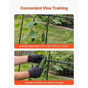 Traliccio a U per cetrioli, supporto metallico ad arco per piante rampicanti, tralicci per aiuole rialzate e cancelli da esterno - Product Image 5