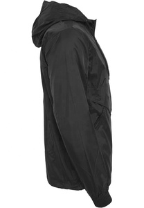 Chaqueta Cortavientos Anorak Impermeable Personalizada para Hombre con Cremallera en Contraste y Capucha, Ideal para Senderismo y Entrenamiento al Aire Libre - Product Image 4