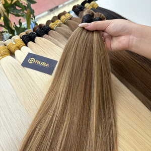 Extensiones de cabello virgen vietnamita súper doble capa, color piano, tendencia de color de verano. - Product Image 2