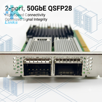 Carte d'interface réseau filaire Ethernet 2 ports PCIe 3.0x16 50GbE QSFP28 MCX516A-GCAT pour serveur Mellanox CX-5 en stock