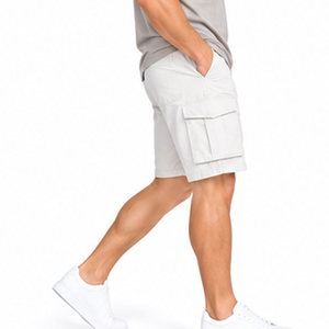 Shorts cargo pour hommes, coupe décontractée, poches utilitaires, pour l'aventure en plein air, les voyages, le travail, tissu respirant et doux, fabrication OEM ODM - Product Image 2