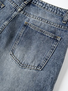 Shorts en jean personnalisés en usine – Jeans d'été de haute qualité pour hommes – Jeans décontractés en coton délavé pour l'été - Product Image 6