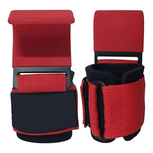 Muñequeras Ajustables de Nailon Rojas para Gimnasio, Soporte para Levantamiento de Pesas, Unisex, Elasticidad Moderada - Product Image 6