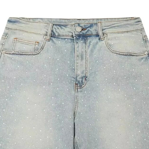 Factory Manufacturer High Quality Custom Logo Street Wear Loose Fit Oversized Cargo Canvas Knitted Denim Shorts For <b>Men</b> - Product Image 6
