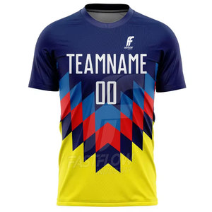 Maillot de football personnalisé en polyester respirant à manches courtes pour adulte, idéal pour l'été et le sport – Vente en gros - Product Image 2
