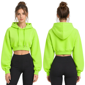 Fabricante de sudaderas cortas con capucha personalizadas para mujer, proveedor mayorista de sudaderas cortas con capucha, ropa de marca privada para la moda de EE. UU., Reino Unido y Europa. - Product Image 5