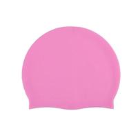 Bonnet de bain en silicone de couleur unie, unisexe, ajustement élastique, noir