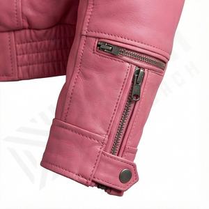 Veste en cuir véritable pour homme NAI-0485A, style varsity, veste de moto tendance, motif décoratif, style motard, hiver, couleur personnalisée - Product Image 6