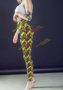 Mallas de entrenamiento de cintura personalizadas moldeadoras de cuerpo adelgazantes negras para mujer OEM Spandex Anti Technics Nylon Fitness Fashion Wear - Product Image 3