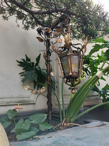 Wrought Iron for Design LED Wall <b>Lamp</b> with <b>Remote</b> <b>Control</b> Warm White Light Custom Colors for Courtyard Vietnam - Product Image 5