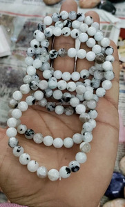 European American Natural Moon Stone Bracelet 8mm Elastic Handmade Trendy Jewelry To Give Mental Clarity & Removes Failures - Product Image 4