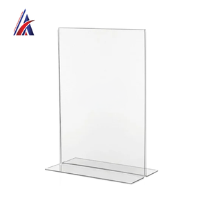 Fabricante OEM: Soporte de acrílico en T para exhibición de menús de escritorio A5 de doble cara, marco para folletos, el mejor proveedor B2B - Product Image 2