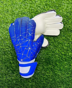 ถุงมือผู้รักษาประตูฟุตบอลแบบมืออาชีพ ถุงมือถักนิตติ้งไนลอนเคลือบลาเท็กซ์  ถุงมือโกลฟุตบอล - Product Image 4