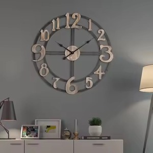 Modern Abstract Geometric Wall Clock Quartz Analog Metal Minimalist Design Black White Gold Living Room Decor Hanging Clock - Product Image 4
