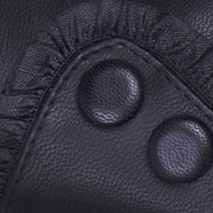Gants mi-doigts en cuir marron de haute qualité pour hommes, mitaines chaudes d'hiver compatibles écran tactile pour le sport et les activités de plein air - Product Image 2