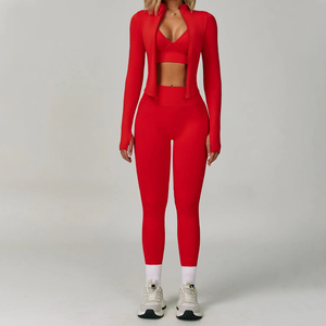 Custom Logo Women's <b>High</b> Waist alooo Yoga Pants Contrast Color Wide Leg Running Training Fitness Exercise Casual Sports Pants - Product Image 5
