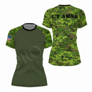 เสื้อแรชการ์ดแขนยาวสีพื้นคุณภาพพรีเมียม แบบสวมกระชับ ป้องกันรังสียูวี สำหรับตกปลา ออกกำลังกาย ฝึกซ้อม  ลายพรางแบบกำหนดเองได้ - Product Image 5