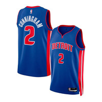 Camiseta de Baloncesto Swingman Edición Icon Azul de los Detroit Pistons