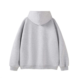 Sweat à capuche unisexe de haute qualité 100% coton 400 g/m² avec poche, respirant, hiver, logo personnalisé sur le devant, en molleton bouclette - Product Image 2