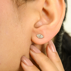 <b>Fine</b> Stud <b>Earrings</b> 14K Minimalist Marquise Diamond Everyday Studs - Product Image 6