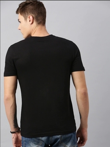 T-shirt décontracté noir pour homme avec logo Superman imprimé par transfert thermique, motif avant, idéal pour l'été, 100 % polyester tricoté - Product Image 6