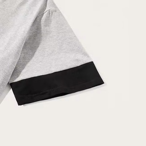 Conjuntos Cortos Transpirables de Poliéster/Algodón para Hombre al por Mayor, Logotipo Personalizado OEM, Camiseta Informal, Conjuntos Cortos de Moda, Trajes Deportivos de Verano - Product Image 5