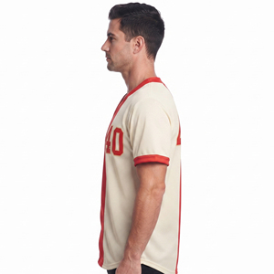 Camiseta de Béisbol Personalizada con Logotipo para Hombre, Ropa Deportiva, Fabricante OEM, Camisetas de Béisbol con Botones Completos para Hombre - Product Image 3
