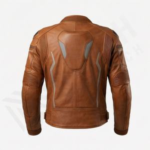 Chaqueta de Motociclista de Cuero Genuino para Hombre de la Mejor Calidad, Nueva Colección de Invierno, Chaquetas de Motocicleta con Protecciones Desmontables Personalizadas - Product Image 2