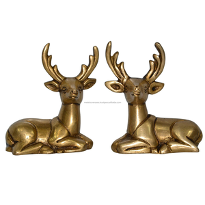 Sculpture en métal vintage en forme de cerf pour la décoration intérieure décorations pour la maison Art décor salon bureau chambre à coucher - Product Image 1