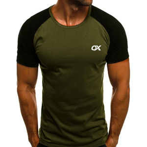 T-shirt pour homme à col rond, coupe classique, polyester/coton, logo personnalisé, tissu en toile de haute qualité, respirant, service OEM - Product Image 5