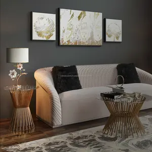 Minimalist Round Metal Coffee <b>Table</b> Modern Living Room Furniture Scandinavian Designer Metal Coffee <b>Table</b> Premium Furniture - Product Image 1