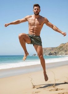 Pantalones Cortos Deportivos de Algodón para Hombre, Personalizados al por Mayor, con Bolsillos, Casuales, Holgados, para Correr - Product Image 5