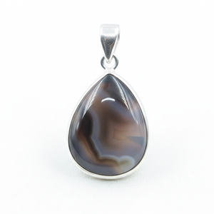 Top Quality Botswana Agate Teardrop Pendant 925 Silver Rose Gold Yellow Gold Plated Handmade Gemstone Jewelry <b>Gift</b> <b>for</b> Women <b>Her</b> - Product Image 1