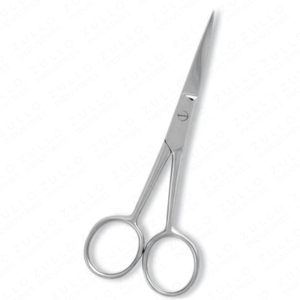 Ciseaux de manucure en acier inoxydable, lame droite, coupe-cuticules, poignée ronde, outil professionnel durable pour le soin des ongles, 8,8 cm - Product Image 2