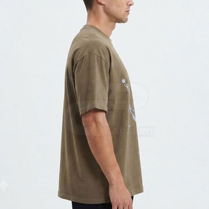 Camiseta con estampado reflectante para hombre, camiseta informal con cuello redondo, algodón suave, estilo veraniego, cómoda, esencial para el día a día - Product Image 6