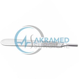Manche de scalpel chirurgical en acier inoxydable de qualité supérieure, logo personnalisé, manches de couteaux médicaux pour instruments de chirurgie dentaire et buccale, classe I - Product Image 3