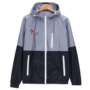 New Arrival Custom New Designer <b>Long</b> Sleeve Zipper Windbreaker <b>Jacket</b> Top Sale Product <b>Men</b> New Fashion Windbreaker <b>Jacket</b> - Product Image 1