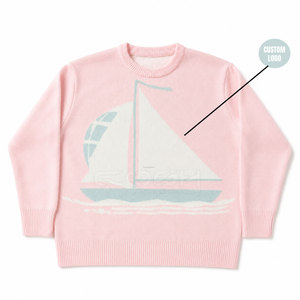Pull en tricot rose pour femme Cosh International Sorority Sisterhood, col rond, manches longues, coupe classique, épaisseur standard, motif - Product Image 5