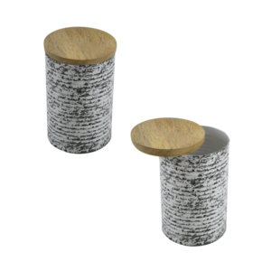 Portavelas de Madera/Hierro de Diseño Superior para Decoración del Hogar con Acabados Multicolores Hechos a Mano - Product Image 1