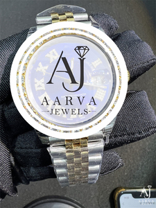Reloj Mecánico de Acero Inoxidable con Esfera Redonda, Bisel de Cristal y Brazalete de Eslabones, Reloj de Pulsera Elegante para Hombre - Product Image 4