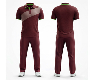 Professional <b>Cricket</b> Uniform with Full Sublimation Printing | Men Women Youth <b>Cricket</b> Wears Polo Shirt and Trouser Full Team - Product Image 1