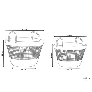 Set of 2 <b>Baskets</b> Seagrass Natural Handmade <b>Storage</b> <b>Basket</b> Wholesale eco-friendly Made in Viet Nam - Product Image 2