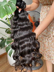 ENVÍO RÁPIDO Camboyano 100% Natural Remy Virgin Cierre Extensiones de cabello ondulado recto 100g Paquete - Product Image 2