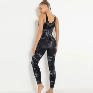Ensemble de yoga 2 pièces pour femme avec logo personnalisé OEM, soutien-gorge de sport et legging, haute qualité, antibactérien, respirant - Product Image 5